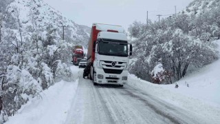 Tuncelinin Pülümür ilçesi ile Erzincan sınırı arası tır geçişlerine kapatıldı