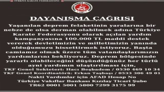 Türkiye Karate Federasyonundan 100 bin TL destek