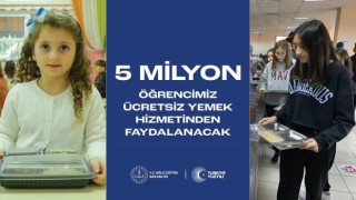 Türkiye'de 5 milyon, Kayseri'de 32 bin 717 öğrenciye ücretsiz yemek verilecek