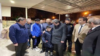 Vali Tavlı depremzedeler ile bir araya geldi