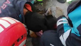Yabancı uyruklu kadın 57 saat sonra kurtarıldı