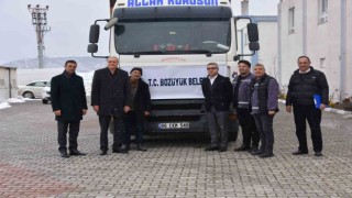 Yardım tırı Hataya doğru yola çıktı