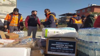 Yardımlar depremzedelere ulaştırılıyor
