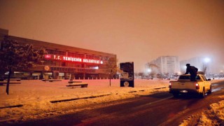 Yenişehir Belediyesi ekipleri kar teyakkuzunda