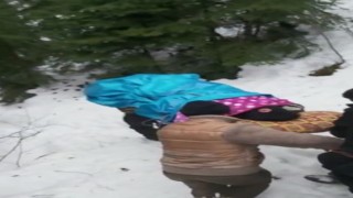 Yolu kapalı köydeki hasta, Gürcistan üzerinden Türkiyeye getirildi