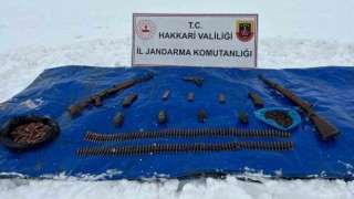 Yüksekovada silah ve mühimmat ele geçirildi