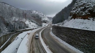 Zonguldakta kar yağışı etkili oldu