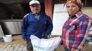 16 ton yem desteği Hataylı üreticilere ulaştı