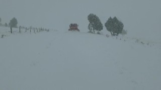 Adana'nın yüksek kesimlerinde yoğun kar yağısı