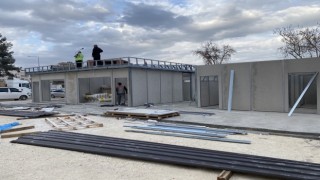 Adıyamanda prefabrik çarşılar kuruluyor