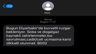 AFADdan Diyarbakır için kuvvetli rüzgar uyarısı