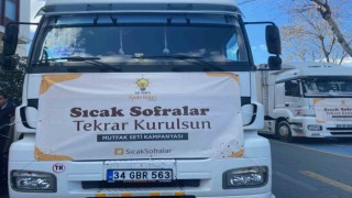 AK Parti Kadın Kolları Başkanlığından deprem bölgelerine 2 tırlık insani yardım