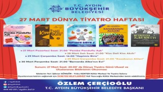 Aydın Büyükşehir Belediyesi Şehir Tiyatrosu Dünya Tiyatro Haftasına özel program hazırladı