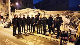 Aydın emniyeti deprem bölgesinde huzur ve güvenlik için görev yapıyor