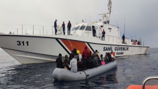 Aydında 35 düzensiz göçmen kurtarıldı