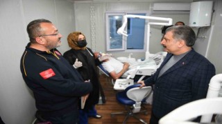 Bakan Koca: “Hatayda konteyner hastaneyi Bakanlık olarak 6 Martta devralarak hizmete başladık”