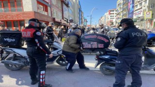 Bakırköyde dron destekli motosiklet denetimi yapıldı