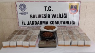 Balıkesirde jandarmadan kaçak tütün operasyonu