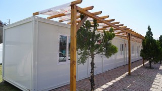 Ballıca prefabrik çarşı hizmete hazır