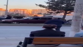 Başakşehirde trafikte yumruk yumruğa kavga kamerada