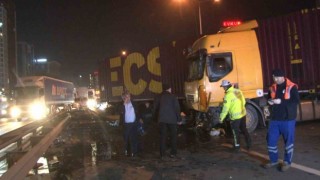 Basın Ekspres yolunda alkollü tır sürücüsü dehşet saçtı