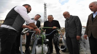 Başkan Büyükkılıç, Büyükşehirin desteklediği Süt Sağma Makinesi Dağıtım Törenine katıldı
