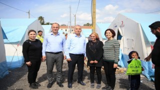 Başkan Örki deprem bölgesinde