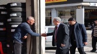 Beyazgül esnafla bir araya geldi