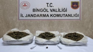 Bingölde 3,5 kilo esrar ele geçirildi: 4 gözaltı