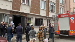 Bodrum katta yakılan mangal ateşi itfaiyeyi alarma geçirdi