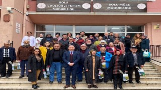 Boluda huzur evinde kalan yaşlılar müzede gezdirildi