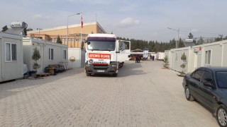 Büyükşehirden deprem bölgesine 2 konteyner mutfak ve 1 konteyner yatakhane daha