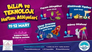 Büyükşehirin Bilim Merkezinden ‘Bilim Ve Teknoloji Haftası atölyeleri