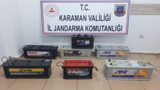 Çaldıkları aküleri sosyal medya üzerinden satmaya çalışan 3 kişi yakalandı