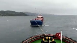 Çanakkale Boğazında kargo gemisi makine arızası yaptı