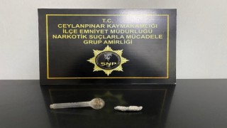 Ceylanpınarda uyuşturucu madde ile yakalanan 2 kişiye gözaltı