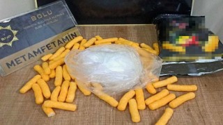 Cips paketinden uyuşturucu çıktı