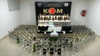 Çorum polisinden kaçak alkollü içki operasyonu