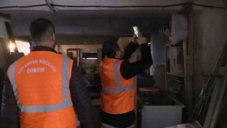 Çorumda riskli binalar denetleniyor