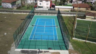 Cumayerine tenis kortu yapıldı