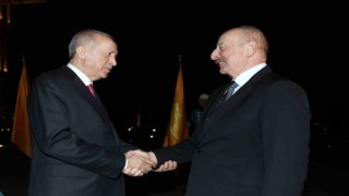Cumhurbaşkanı Erdoğan, Azerbaycan Cumhurbaşkanı Aliyev ile bir araya geldi