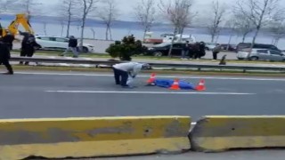 D-130da feci kaza, tırın çarptığı yaya hayatını kaybetti