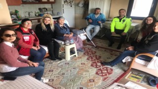 Datçada şehit annesi kadınlar gününde yalnız bırakılmadı