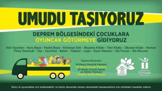 Deprem bölgesindeki çocuklar için oyuncak kampanyası