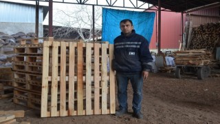 Deprem sonrası palet üretimi arttı