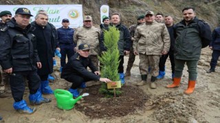 Depremden etkilenen illeri temsilen 2 bin 800 adet fidan toprakla buluştu