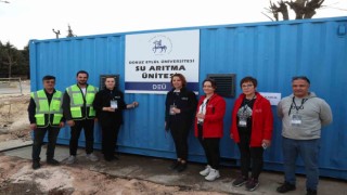 DEÜden Adıyamana Mobil İçme Suyu Arıtma Tesisi desteği