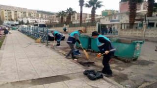 Dulkadiroğlunda çevre ekiplerinin yoğun çalışması sürüyor