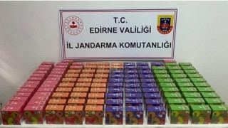 Edirnede kaçak sigara ve uyuşturucu operasyonu