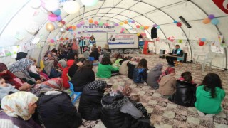 Elazığ Belediyesi depremzede kadınları yalnız bırakmadı